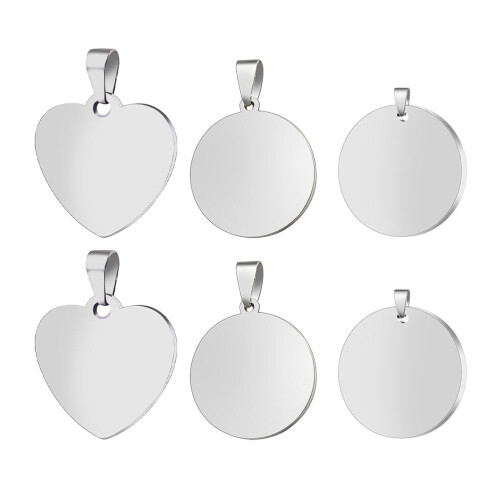 6pcs Blank Metal Stamping Tags DIY Pet ID Tags