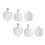 6pcs Blank Metal Stamping Tags DIY Pet ID Tags 4
