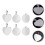 6pcs Blank Metal Stamping Tags DIY Pet ID Tags 5