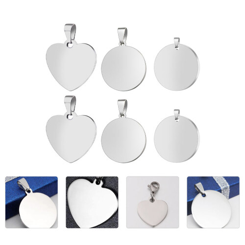 6pcs Blank Metal Stamping Tags DIY Pet ID Tags 2