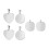 6pcs Blank Metal Stamping Tags DIY Pet ID Tags 7