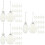 108pcs Clear Flat Christmas Ball Ornaments Tree Baubles 9