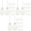 108pcs Clear Flat Christmas Ball Ornaments Tree Baubles 5