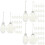 108pcs Clear Flat Christmas Ball Ornaments Tree Baubles 8