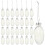 108pcs Clear Flat Christmas Ball Ornaments Tree Baubles 3