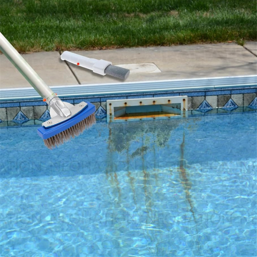 Kit de pedra-pomes para piscina e escova de aço inoxidável de 5 polegadas para piscina 2