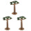 3Pcs Mini Tree Model Multi Color Realistic Plant Micro Landscape Decor 3