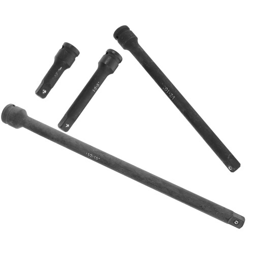 4pcs 1/2" Impact Extension Bar Set Wear-Resistant Socket