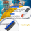 Kit de pedra-pomes para piscina e escova de aço inoxidável de 5 polegadas para piscina 2