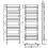 (White, 1600x600mm) Flat Panel Bathroom Heated Towel Rail Radiators 4