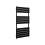 (Black, 1200x600mm) Flat Panel Bathroom Heated Towel Rail Radiators 4