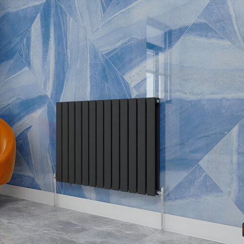 (Anthracite, 600x884mm) Designer Flat Panel Radiator Double
