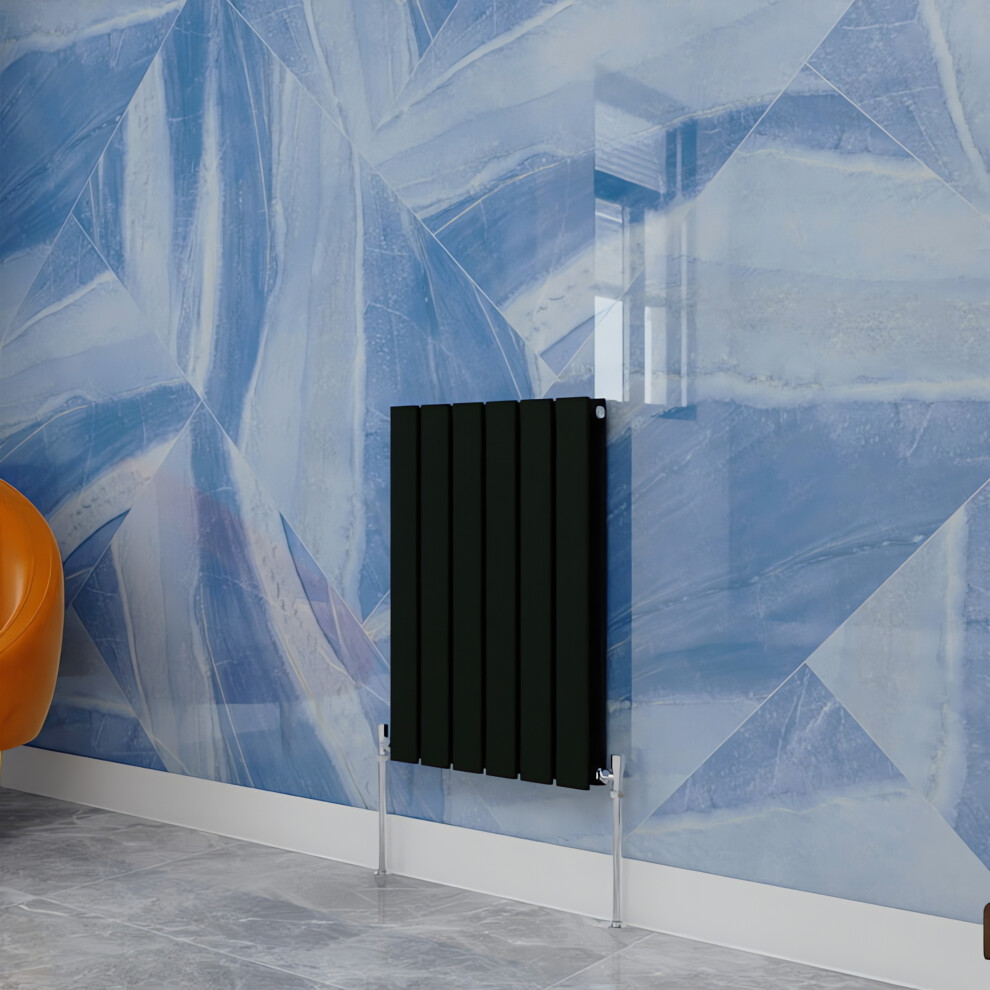 (Black, 600X408mm) Designer Flat Panel Radiator Double 5054100008522