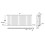 (White, 600x1428mm) Designer Flat Panel Radiator Double 2