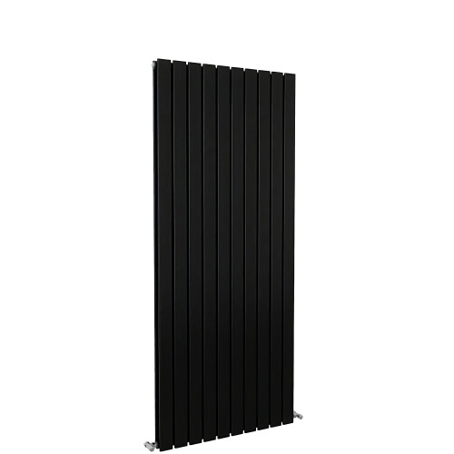 (Black, 1600x680mm) Designer Flat Panel Radiator Double 2