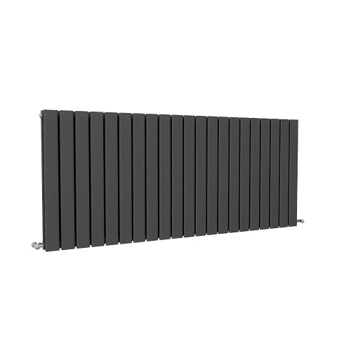(Anthracite, 600x1428mm) Designer Flat Panel Radiator Double 2