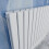 (White, 600x1428mm) Designer Flat Panel Radiator Double 4