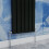(Black, 1600x408mm) Designer Flat Panel Radiator Double 5