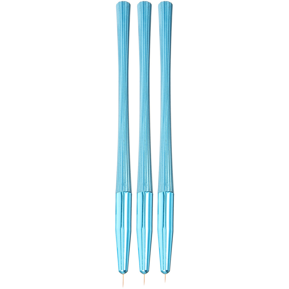 Artibetter Light 3Pcs Nail Liner Brushes Manicure Pens Nail Art Tools