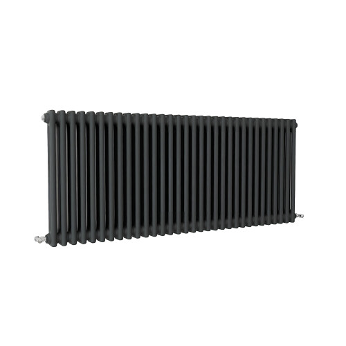 (Anthracite, 600x1460mm) Traditional 2 Column Cast Iron Style Radiator 2