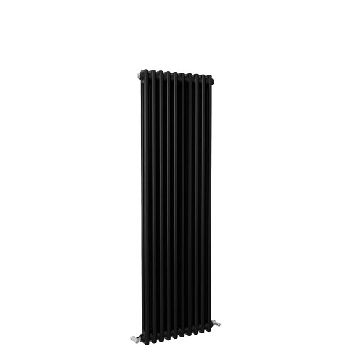 (Black, 1500x470mm) Traditional 2 Column Cast Iron Style Radiator 2