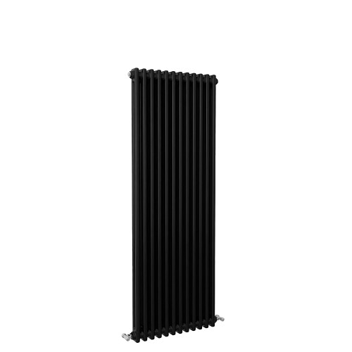 (Black, 1500x560mm) Traditional 2 Column Cast Iron Style Radiator 2
