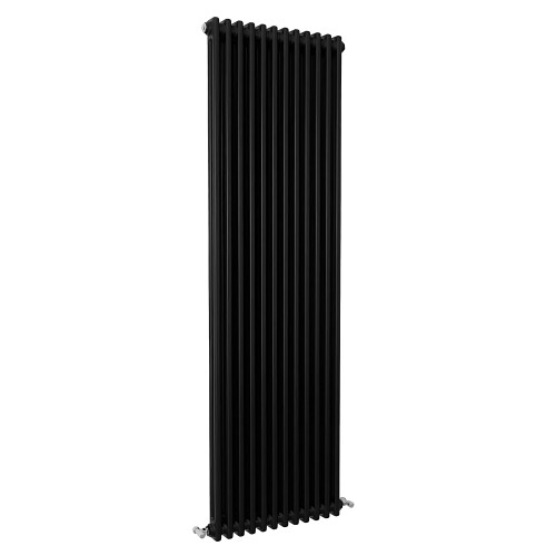 (Black, 1800x560mm) Traditional 2 Column Cast Iron Style Radiator 2