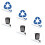 6pcs Self-Adhesive Trash Bin Classification Labels for Home 9
