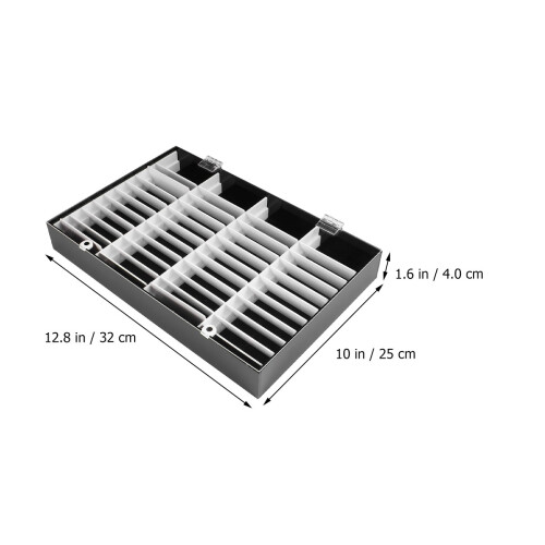 1pc 40 Grids Nail Color Display Box Acrylic Storage Black 1