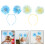 10pcs Foil Pompom Headband Tinsel Hair Loop Cosplay Accessory 11