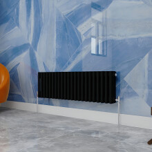 (Black, 300x1010mm) Traditional 3 Column Cast Iron Style Radiator