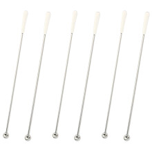 6pcs Stainless Steel Swizzle Stick Cocktail Stirrer