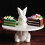 Ceramic Cake Display Plate Rabbit Cupcake Holder 8