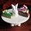 Ceramic Cake Display Plate Rabbit Cupcake Holder 3