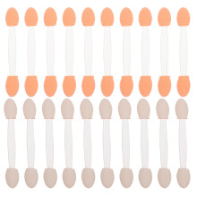 50pcs Dual-End Disposable Eyeshadow Brush Makeup Tool