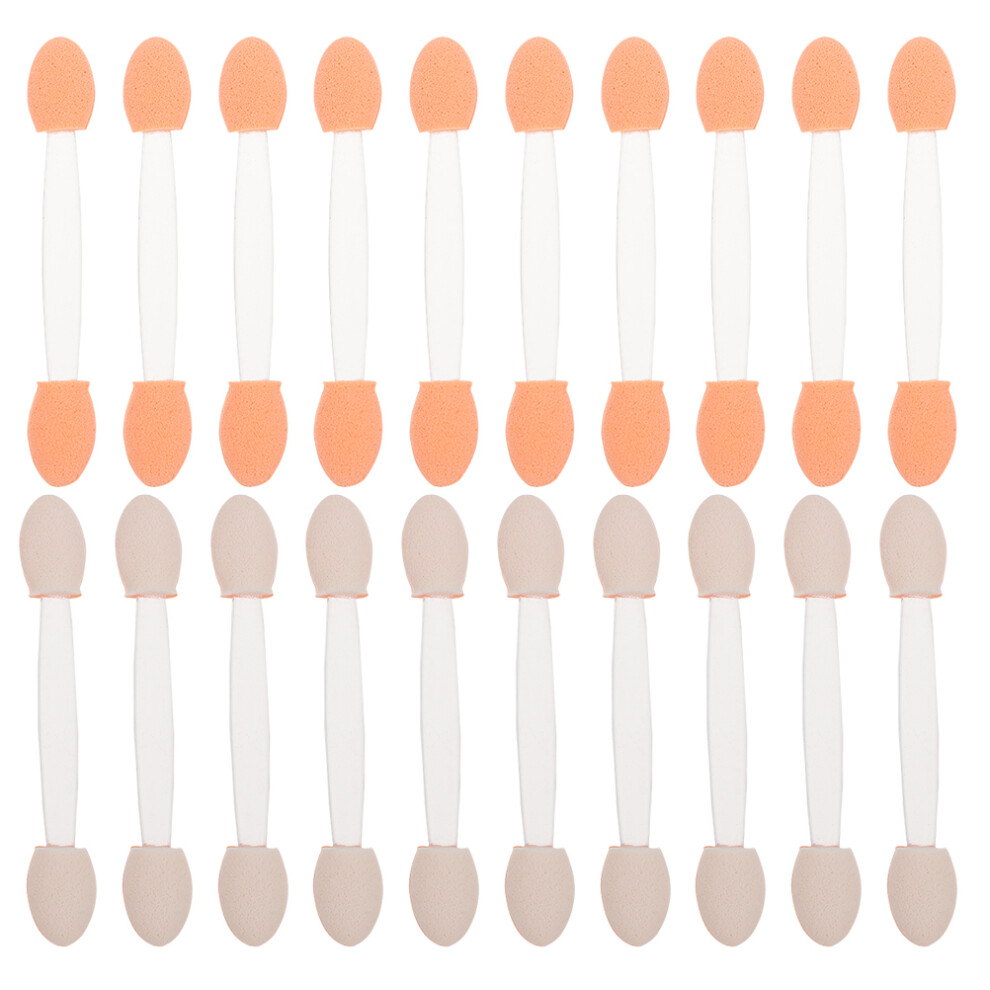 Aboofan 50Pcs Dual-End Disposable Eyeshadow Brush Makeup Tool
