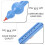 Plastic Soprano Recorder with Case for Kids Students Music 8