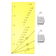 1set Sewing Machine Quilting Seam Allowance Ruler Measuring Tool