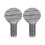 1pair Stainless Steel Rotating BBQ Fork Thumb Screws 1