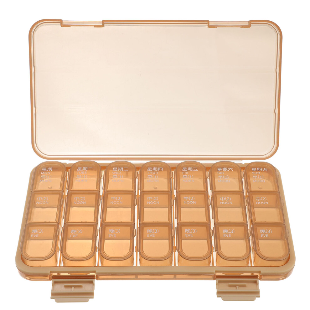 Ohphcall 1Pc Portable Medicine Box Pill Storage Travel Case