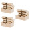 3sets/3pcs Arched Unfinished Wooden Box DIY Storage Case 7