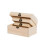 3sets/3pcs Arched Unfinished Wooden Box DIY Storage Case 1