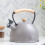 1pc Stainless Steel Teakettle Home Thicken Grey 11