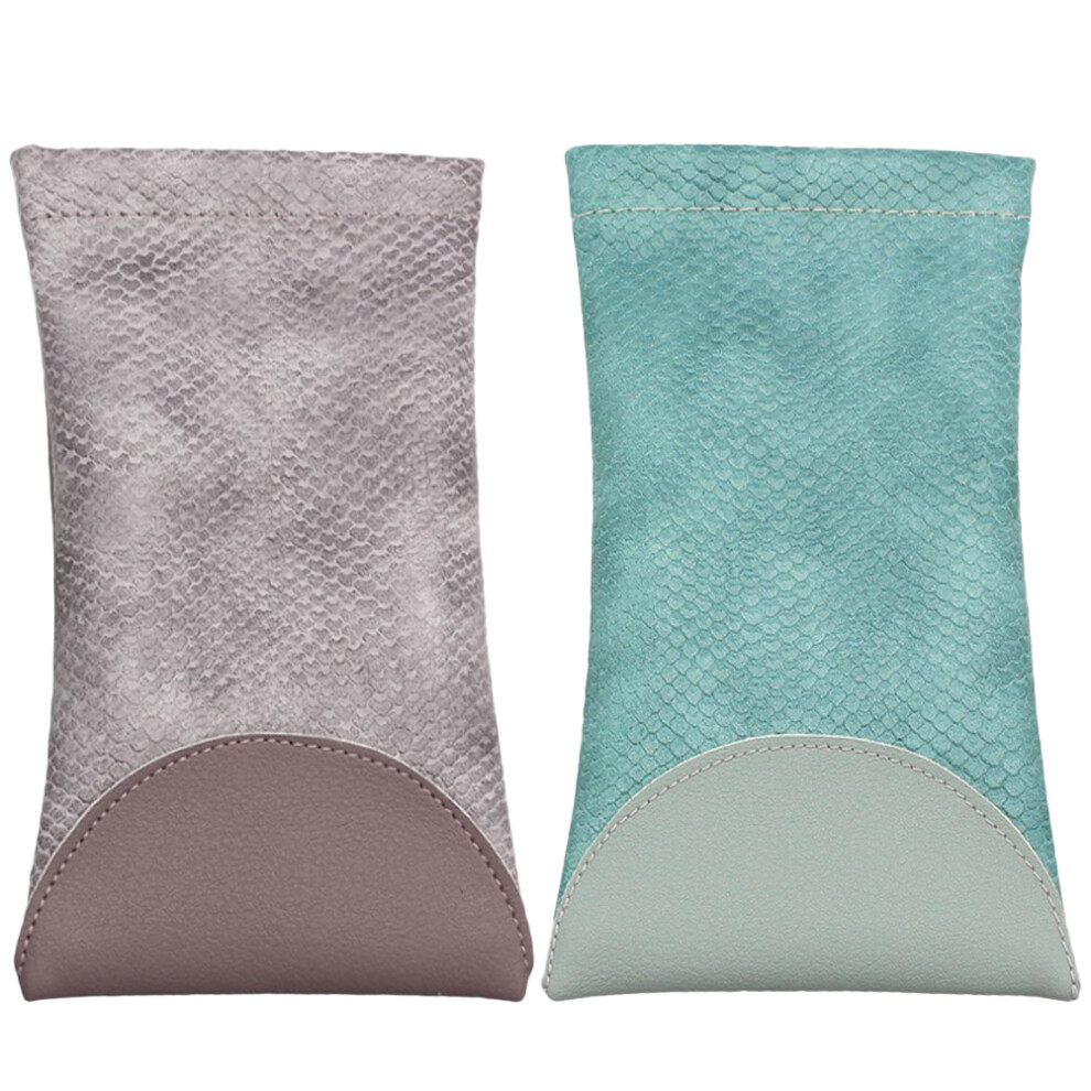 Totority 2Pcs Glasses Bag Reusable Pouch For Travel
