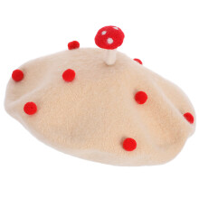 French Wool Beret Hat 48-52cm Kids Girls Winter Cap