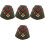 4pcs Sailor Army Hat Cosplay Party Cap Prop 5