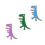 3pcs Dinosaur Enamel Brooches for Clothes Backpack Lapel 2