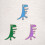 3pcs Dinosaur Enamel Brooches for Clothes Backpack Lapel 6