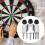 (B)1 Set Dartboard Mounting Bracket Easy Installation Dartboard Wall Hanging Hook Durable Dartboard Hol 4