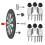 (B)1 Set Dartboard Mounting Bracket Easy Installation Dartboard Wall Hanging Hook Durable Dartboard Hol 2